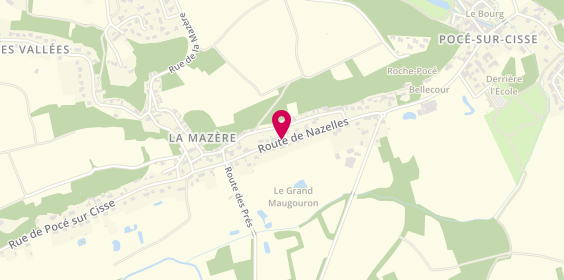 Plan de A.B.C Taxi, 11 Ter Route Nazelles, 37530 Pocé-sur-Cisse