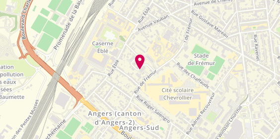 Plan de PEGE Philippe, 9 Rue des Oisonnières, 49000 Angers