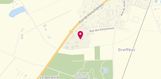 Plan de Ambulances Taxis Noblet, Zone Artisanale Pontreaux, 44530 Drefféac