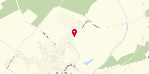 Plan de Taxi Coulangiot, 12 Rue Boutiniere, 41150 Coulanges
