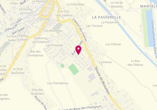 Plan de Taxi Chevreau Sinzelle Rosemonde, Place du 11 Novembre, 45630 Beaulieu-sur-Loire