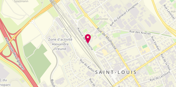 Plan de Taxi DE L’ÉTANG, Avenue de la Marne, 68300 Saint-Louis