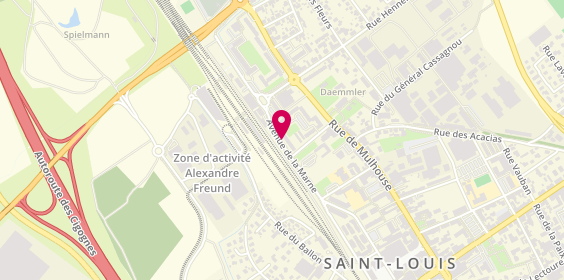 Plan de Centrale des taxis de Saint-Louis, 4 Avenue de la Marne, 68300 Saint-Louis