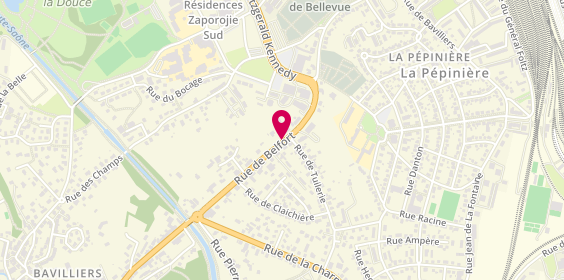 Plan de Taxi simoes, 10 Rue de Belfort, 90800 Bavilliers