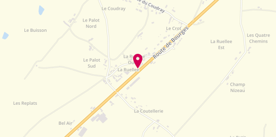 Plan de Bernard Taxi Gien, 298 Route de Bourges, 45500 Poilly-lez-Gien