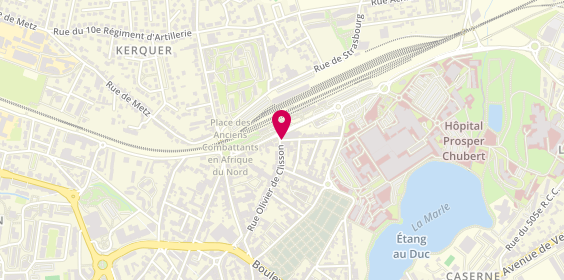 Plan de Transport Anne de bretagne, 42 Rue Olivier de Clisson, 56000 Vannes