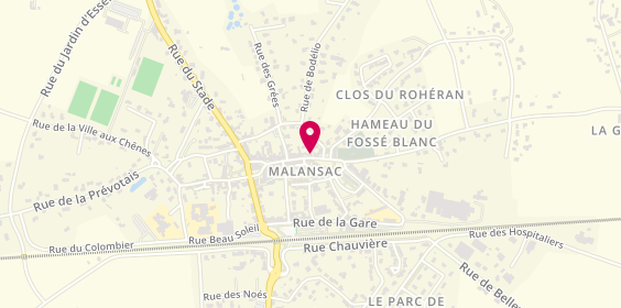 Plan de Ambulances ollivier, 49 Rue de la Croix d'Allain, 56220 Malansac