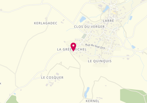 Plan de Taxi Rouxel Lambert, La Grée, 56230 Larré