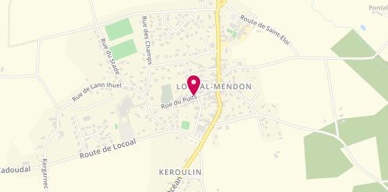 Plan de Allo Mendon Taxi, Kerezo, 56550 Locoal-Mendon