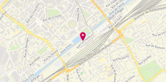 Plan de Station Taxi GARE, Hall d'Arrivé, Avenue du Général Leclerc, 68100 Mulhouse