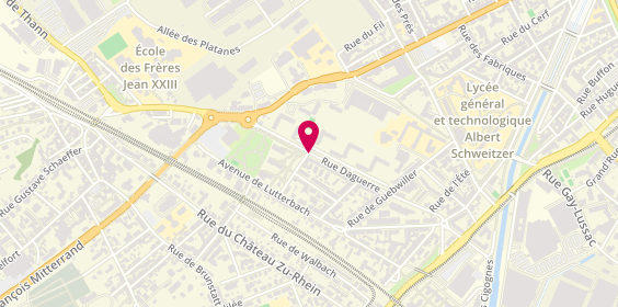 Plan de Taxi Plée, 39 Rue Daguerre, 68100 Mulhouse