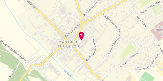 Plan de Taxi la Montoirienne, 28 Rue Saint Denis, 41800 Montoire-sur-le-Loir