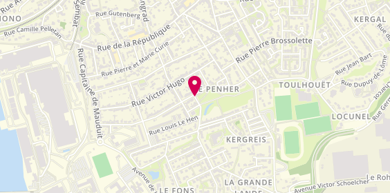 Plan de Taxi du Plessis, 52 Rue Alfred de Musset, 56600 Lanester