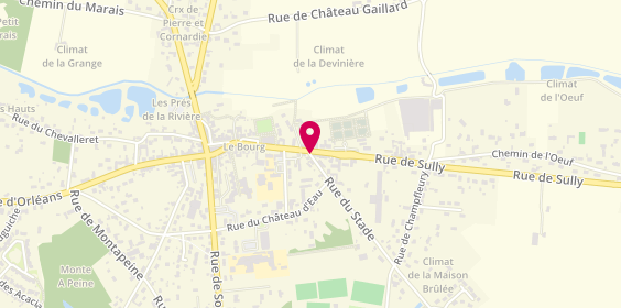 Plan de Taxi La Sologne, 1 Rue Stade, 45510 Tigy