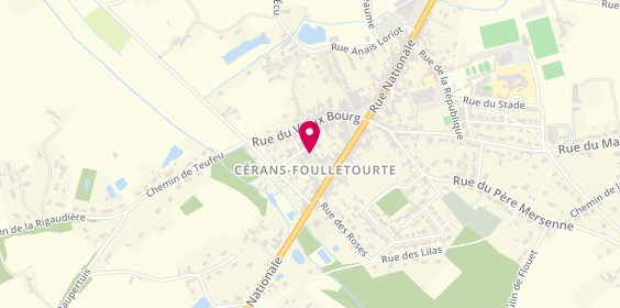 Plan de Taxi LANGLAIS, 4 Chemin Heulerie, 72330 Cérans-Foulletourte