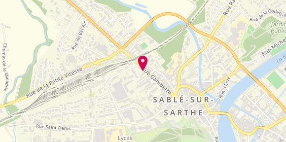 Plan de Ambulances Besnier A, 46 Rue Gambetta, 72300 Sablé-sur-Sarthe