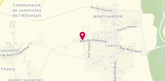 Plan de Chouchou Taxi Services, 4 Route Chaumont, 89110 Chassy