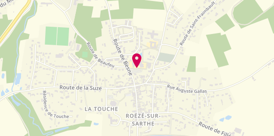 Plan de Taxi Faure, 9 Rue de la Rose, 72210 La Suze-sur-Sarthe
