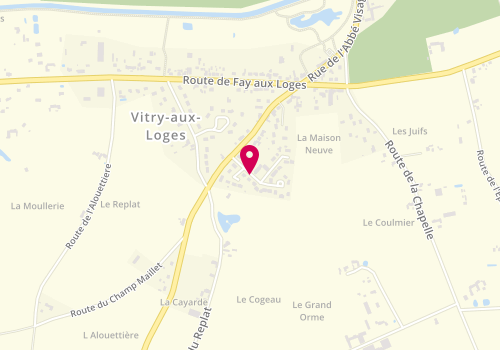 Plan de Taxi et Ambulance de la Forêt, 3 Rue Bruyères, 45530 Vitry-aux-Loges