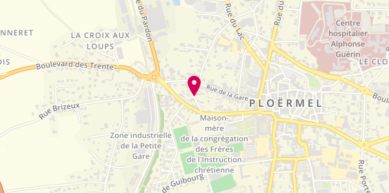 Plan de Ploërmel Assistance, 8 Rue Capitaine Ange Mounier, 56800 Ploërmel