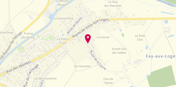 Plan de Castaing Sylviane, 17 Route Courie, 45450 Fay-aux-Loges