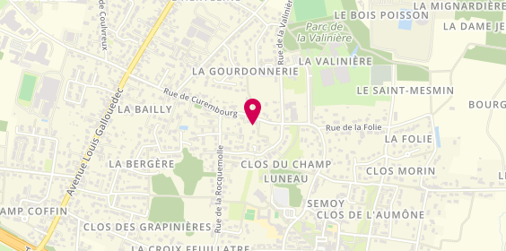 Plan de Taxi Tanchoux, 531 rue curembourg, 45400 SEMOY