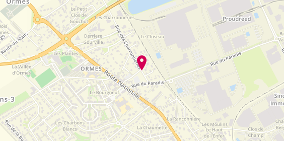 Plan de Taxis Thauvin, 10 Rue Charronneries, 45140 Ormes