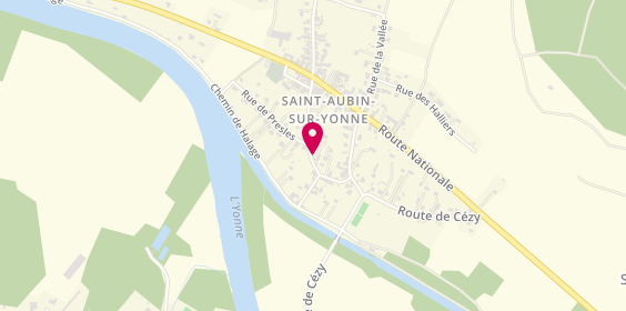 Plan de Taxi Azur-Abba, 22 Rue Ormes, 89300 Saint-Aubin-sur-Yonne