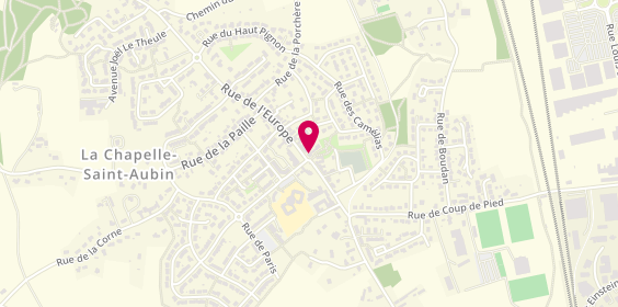 Plan de Central'Taxis La Bazoge, 1 Rue Jean Perrin, 72650 La Chapelle-Saint-Aubin