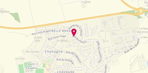 Plan de La Bruzoise, 10 Rue Plessix, 35310 Chavagne