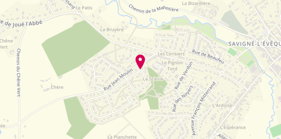 Plan de Menard Christian, 26 Rue Bécassines, 72460 Savigné-l'Évêque