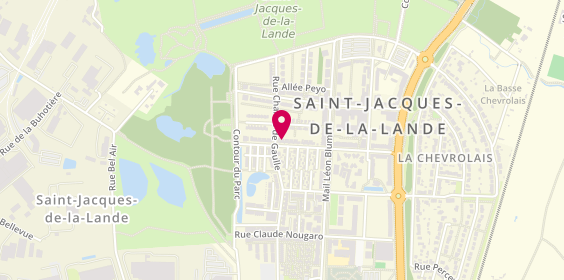 Plan de Atout taxi, 28 Rue Simone de Beauvoir, 35136 Saint-Jacques-de-la-Lande