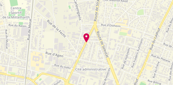 Plan de Taxi Goepfert Sainte Croix En Plaine, 64 B Rue 1ère Armée Française, 68000 Colmar