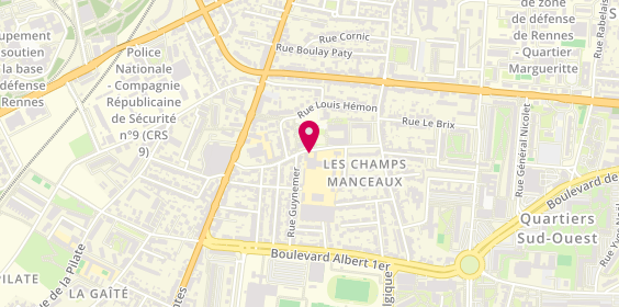 Plan de Alliance Taxi - Victor Rault, 26 Rue Victor Rault, 35000 Rennes