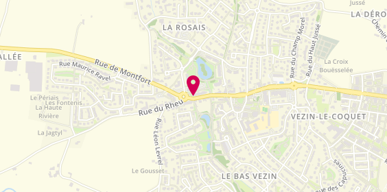 Plan de Vezin Taxi, 32 Rue Montfort, 35132 Vezin-le-Coquet