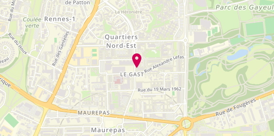 Plan de Alouani Hicham, 24 Rue Guy Ropartz, 35000 Rennes
