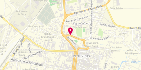 Plan de Abeilles Ambulances Pithiviers, 26 Rue Rouloirs, 45300 Pithiviers