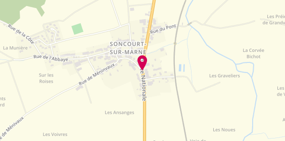 Plan de Taxi Soncourtois, 3 Rn 67, 52320 Soncourt-sur-Marne