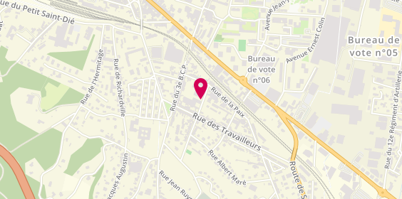 Plan de Ambulances Taxis Choserot, 6 Rue Grotte, 88100 Saint-Dié-des-Vosges