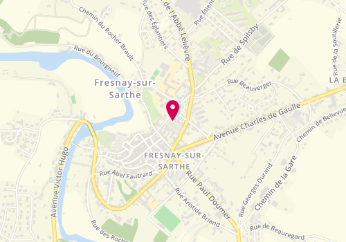 Plan de Taxi Fresnois, 5 Ter Place Carnot, 72130 Fresnay-sur-Sarthe