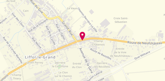 Plan de Taxis Ambulances Adam, 5 Rue Bourg St Arnould, 88350 Liffol-le-Grand
