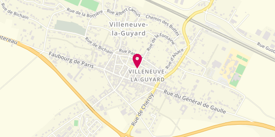 Plan de Adom'Services 89, 9 Bis Rue Moulin, 89340 Villeneuve-la-Guyard