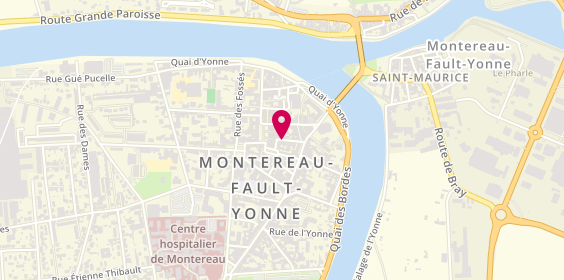 Plan de Taxi Bernard, 10 Rue Chapeliers, 77130 Montereau-Fault-Yonne
