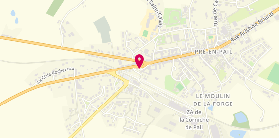 Plan de Taxi Doiteau, 11 Place Monument, 53140 Pré-en-Pail
