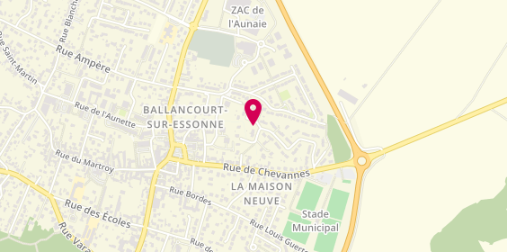 Plan de Taxi de Ballancourt Rauscher, 4 Allées Vanneaux, 91610 Ballancourt-sur-Essonne