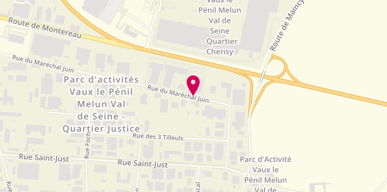 Plan de Taxis evasion, 15 Rue Maréchal Juin, 77000 Vaux-le-Pénil