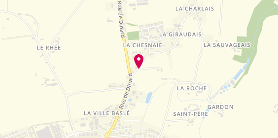 Plan de Besnier Taxis, Route Dinard la Ville Baslé, 35730 Pleurtuit