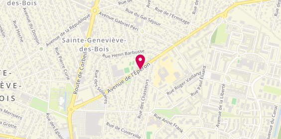 Plan de Tcha Bertrand, 23 Avenue Eperon, 91700 Sainte-Geneviève-des-Bois