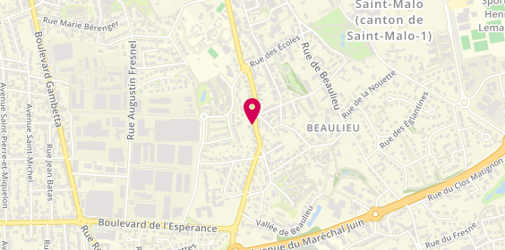 Plan de Ambulance Petit, 28 Rue Pont Pinel, 35400 Saint-Malo