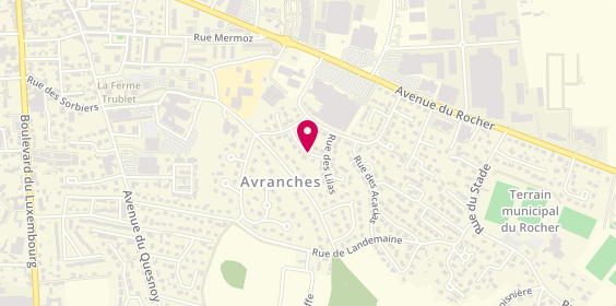 Plan de Garnier Patrick, Taxi d'Avranches 8 Rue Mimosas, 50300 Saint-Martin-des-Champs